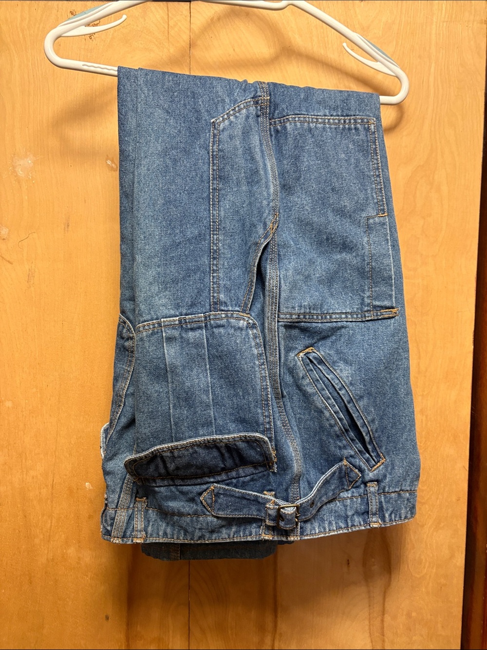 UNIONBAY Women's Blue Denim Boyfriend Carpenter Jeans